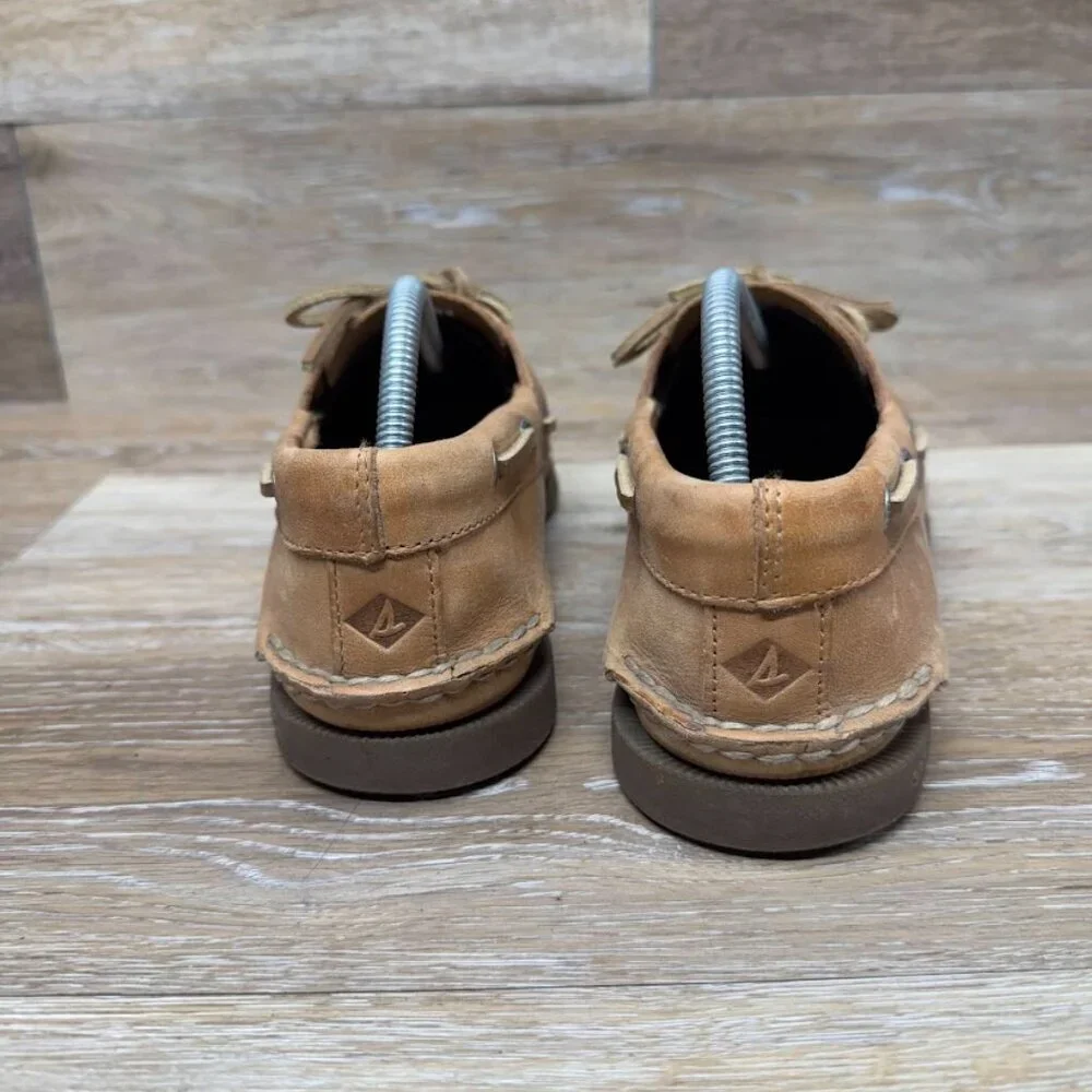 Sperry Top Sider Original 2 Eye Brown Leather Boat Shoe Men's Size 10D